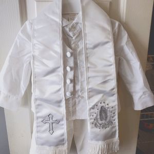 INFANT BOY'S 3 PIECE TUXEDO SHORTS CHRISTENING SUIT